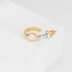 Boucle Opala 16 Boucle Opala -Majolie BijouxMajolie BoucleOPALA Unite rose