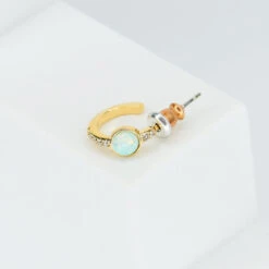 Boucle Opala 19 Boucle Opala -Majolie Bijoux Majolie BOUCLE OPALA VERT UNITE 17