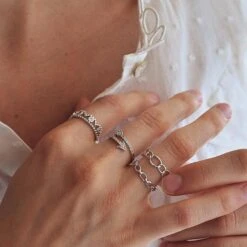 Bague Yva - Argent -Majolie Bijoux Majolie Bague Ariana Ara Mara Yva Argent3 e9a495b0 8017 464a 86dd fbd8cb793876