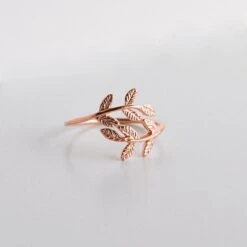 Bague Laurier - Or Rose