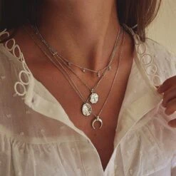 Collier Jodie - Argent 7 Collier Jodie - Argent -Majolie Bijoux Majolie Collier Accumulation Argent8