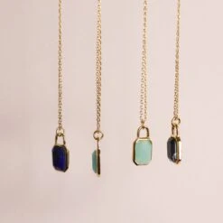 Collier Lysa 14 Collier Lysa -Majolie CollierLysachrysoprase verte LapisLazuli HowliteNoire2