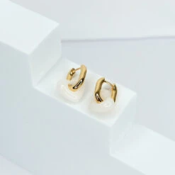 Créoles Héloise -Majolie Creoles Heloise paire blanche