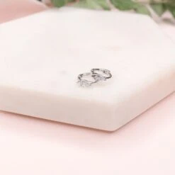 Mini Créole Jia 14 Mini Créole Jia -Majolie Jia Argent Paire