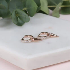 Mini Créoles Lara 16 Mini Créoles Lara -Majolie Lara Or Rose Paire