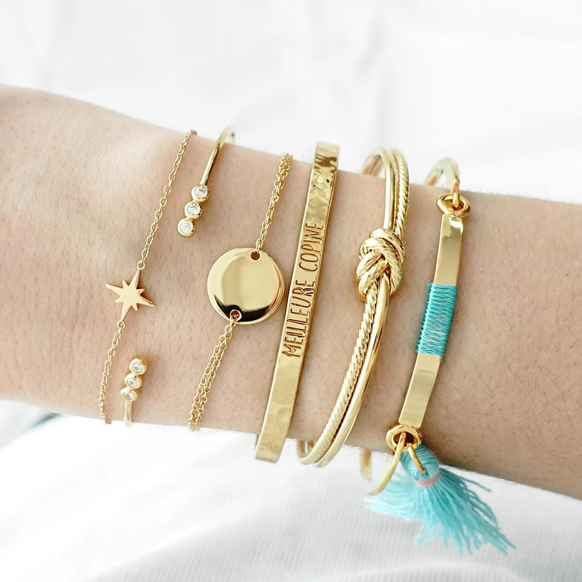 Bangle Meilleure Copine - Plaqué Or 18K 3 Bangle Meilleure Copine - Plaqué Or 18K – Image 3