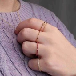 Bague Debbie 17 Bague Debbie -Majolie Majolie Bijoux Bague Debbie Mauve 2