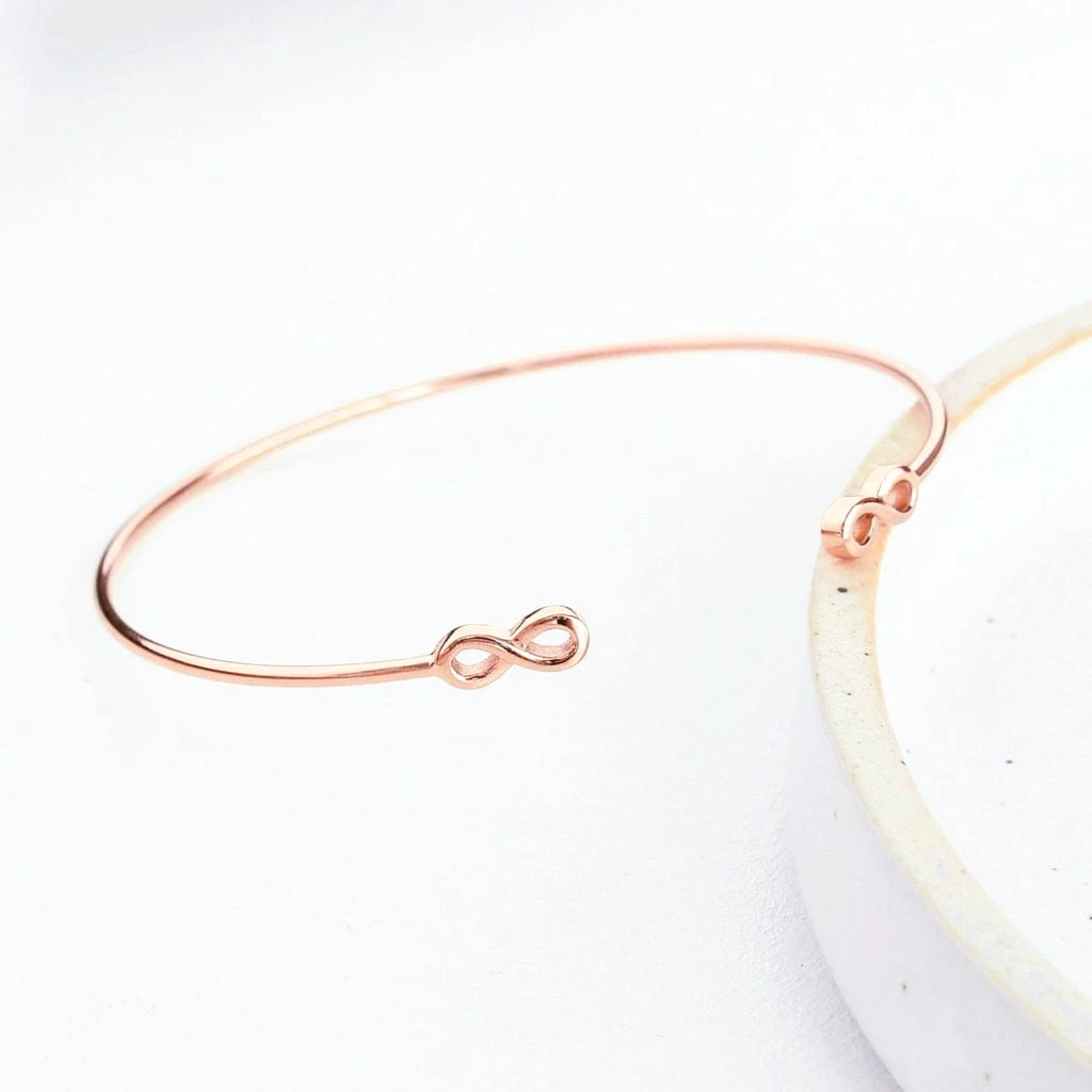 Bracelet Infini - Or Rose 18K 1 Bracelet Infini - Or Rose 18K