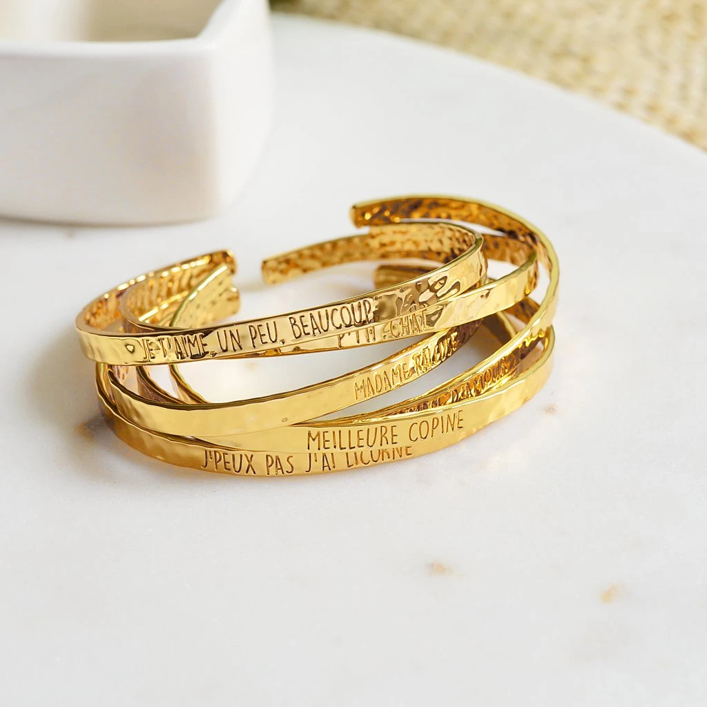 Bangle Meilleure Copine - Plaqué Or 18K 2 Bangle Meilleure Copine - Plaqué Or 18K – Image 2