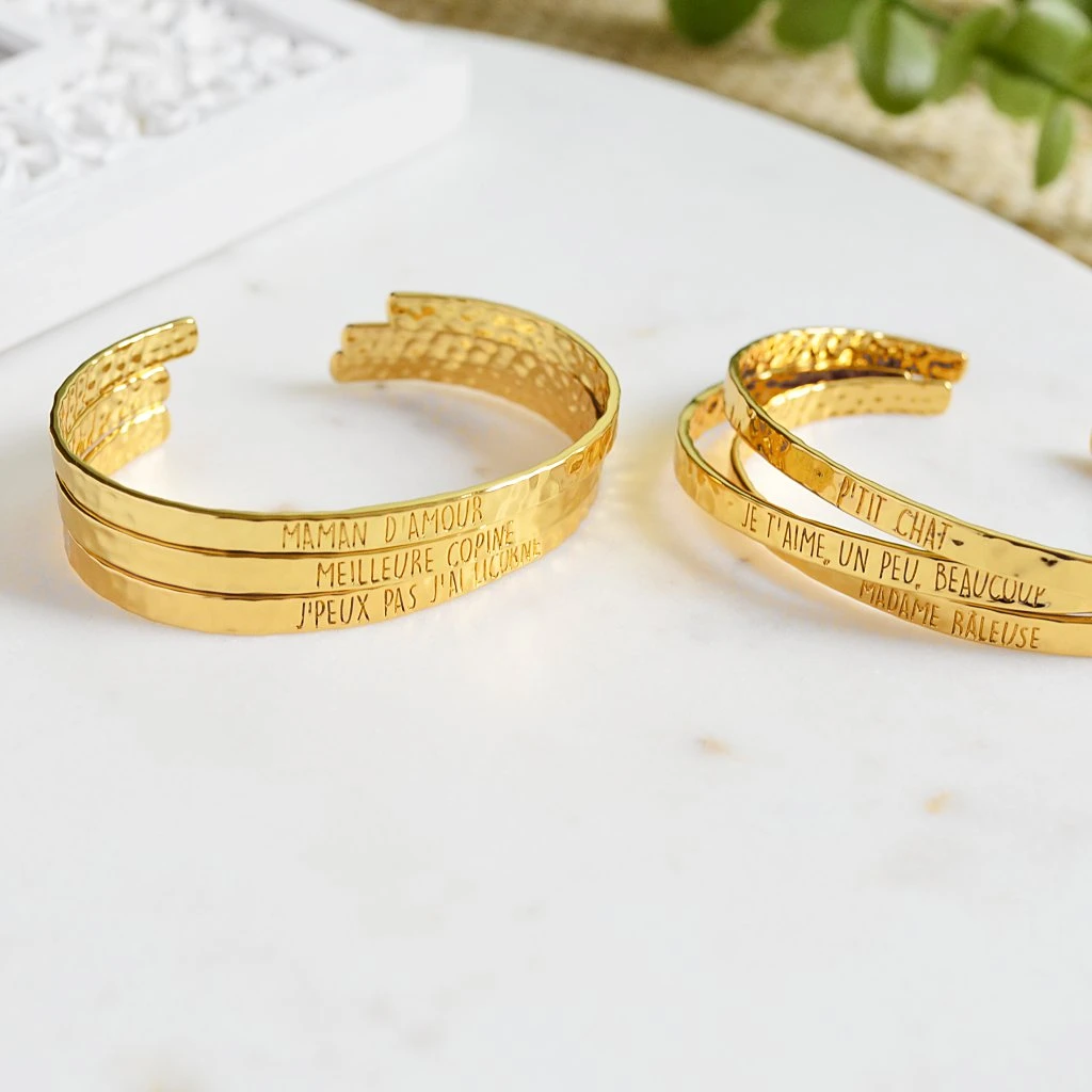 Bangle Meilleure Copine - Plaqué Or 18K 4 Bangle Meilleure Copine - Plaqué Or 18K – Image 4