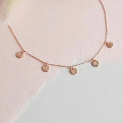 Collier Dunya - Or Rose 5 Collier Dunya - Or Rose -Majolie Majolie Bijoux Collier Dunya Rose3