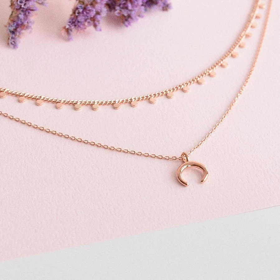 Collier Galina - Or Rose 1 Collier Galina - Or Rose