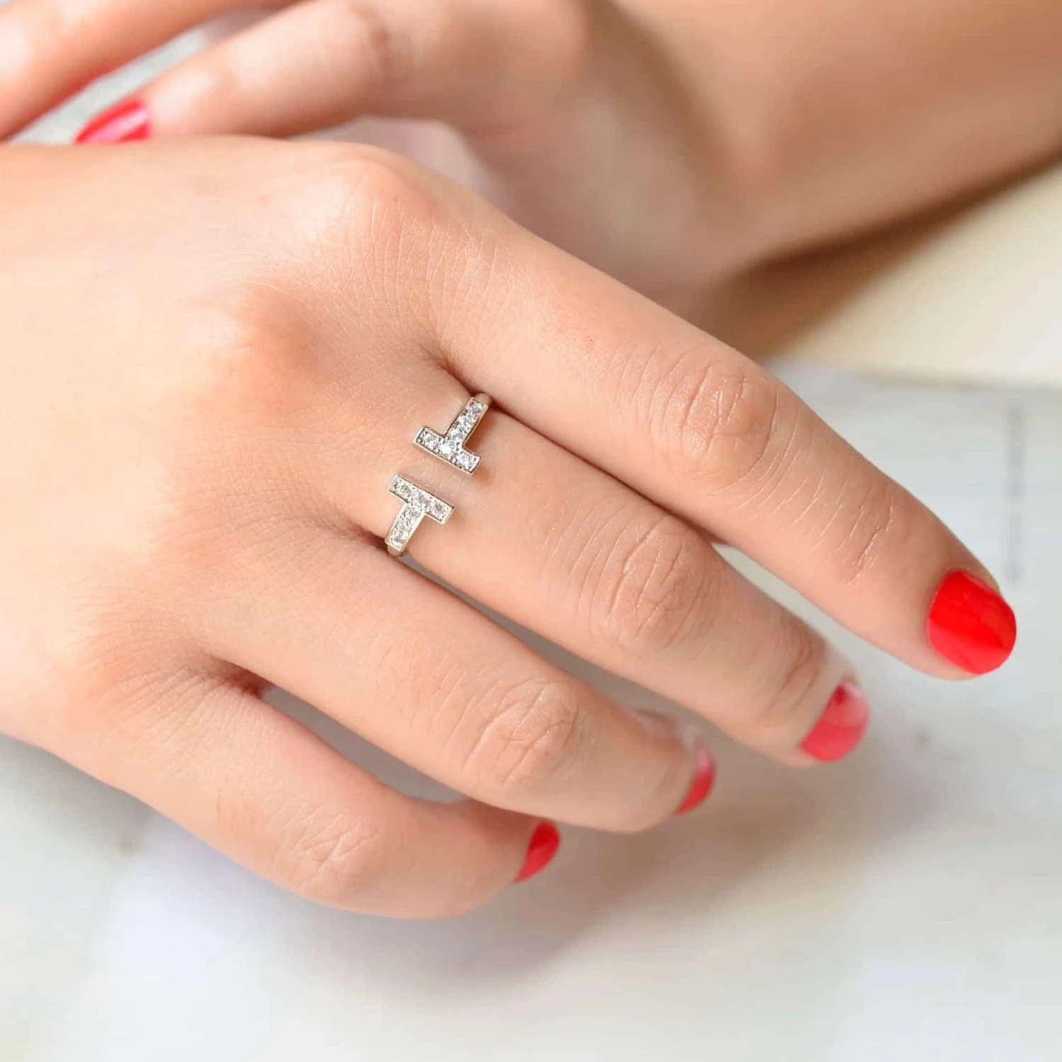 Bague Emma - Argent 2 Bague Emma - Argent – Image 2