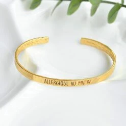Bangle Allergique Au Matin - Or -Majolie Majolie Bracelet Allergique Au Matin Or2