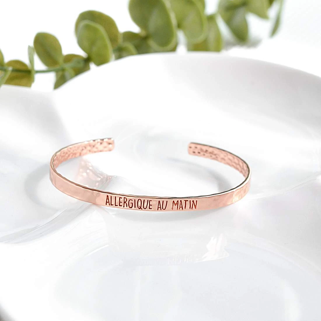 Bangle Allergique Au Matin - Or Rose 2 Bangle Allergique Au Matin - Or Rose – Image 2