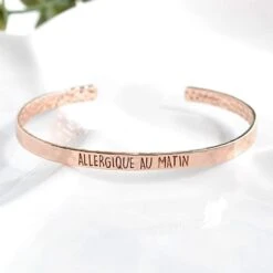 Bangle Allergique Au Matin - Or Rose