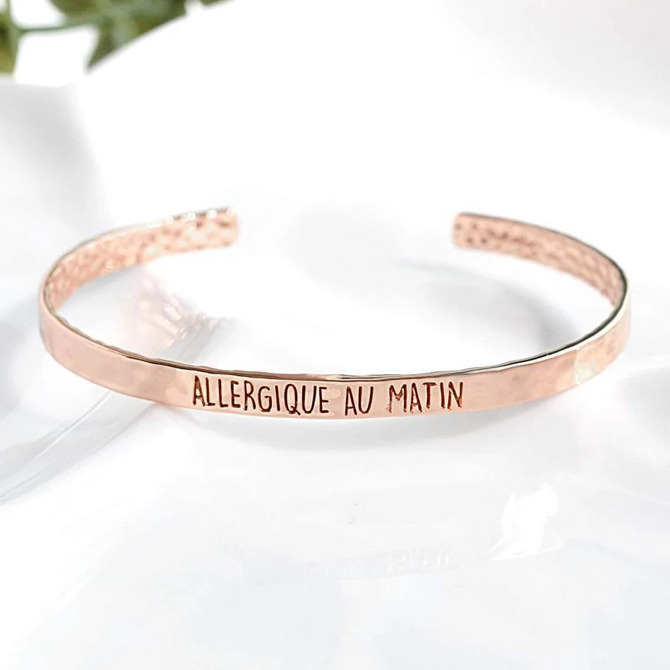 Bangle Allergique Au Matin - Or Rose 1 Bangle Allergique Au Matin - Or Rose