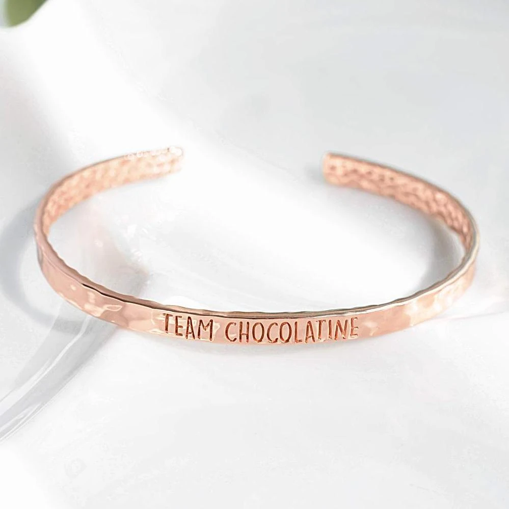 Bangle Chocolatine - Plaqué Or Rose 1 Bangle Chocolatine - Plaqué Or Rose