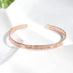 Bangle Chocolatine - Plaqué Or Rose 5 Bangle Chocolatine - Plaqué Or Rose -Majolie Majolie Bracelet Team Chocolatine Rose 1