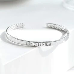 Bangle Team De La Mariée - Plaqué Rhodium