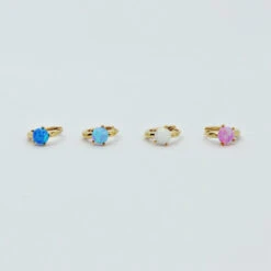 Mini Créoles Opal 15 Mini Créoles Opal -Majolie Mini Creoles Opal All2