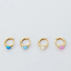 Mini Créoles Opal 13 Mini Créoles Opal -Majolie Mini Creoles Opal All Line