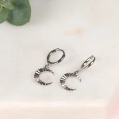 Mini Créole Naja 13 Mini Créole Naja -Majolie Naja Argent paire