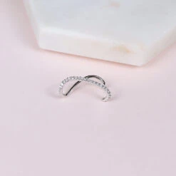 Earcuff Nella 10 Earcuff Nella -Majolie Nella Argent