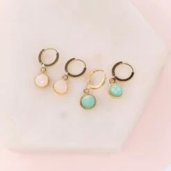 Mini Créole Soraya 10 Mini Créole Soraya -Majolie Soraya Rose Turquoise