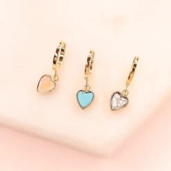 Mini Créole Valentine 9 Mini Créole Valentine -Majolie Valentine 3colors Or