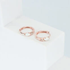 Créole Frida 8 Créole Frida -Majolie mini creole frida rose gold paire